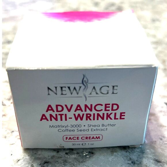 New Age Anti-Wrinkle Face Cream 1oz Matrixyl-3000 Shea Butter Coffee Seed NIB - Picture 2 of 5